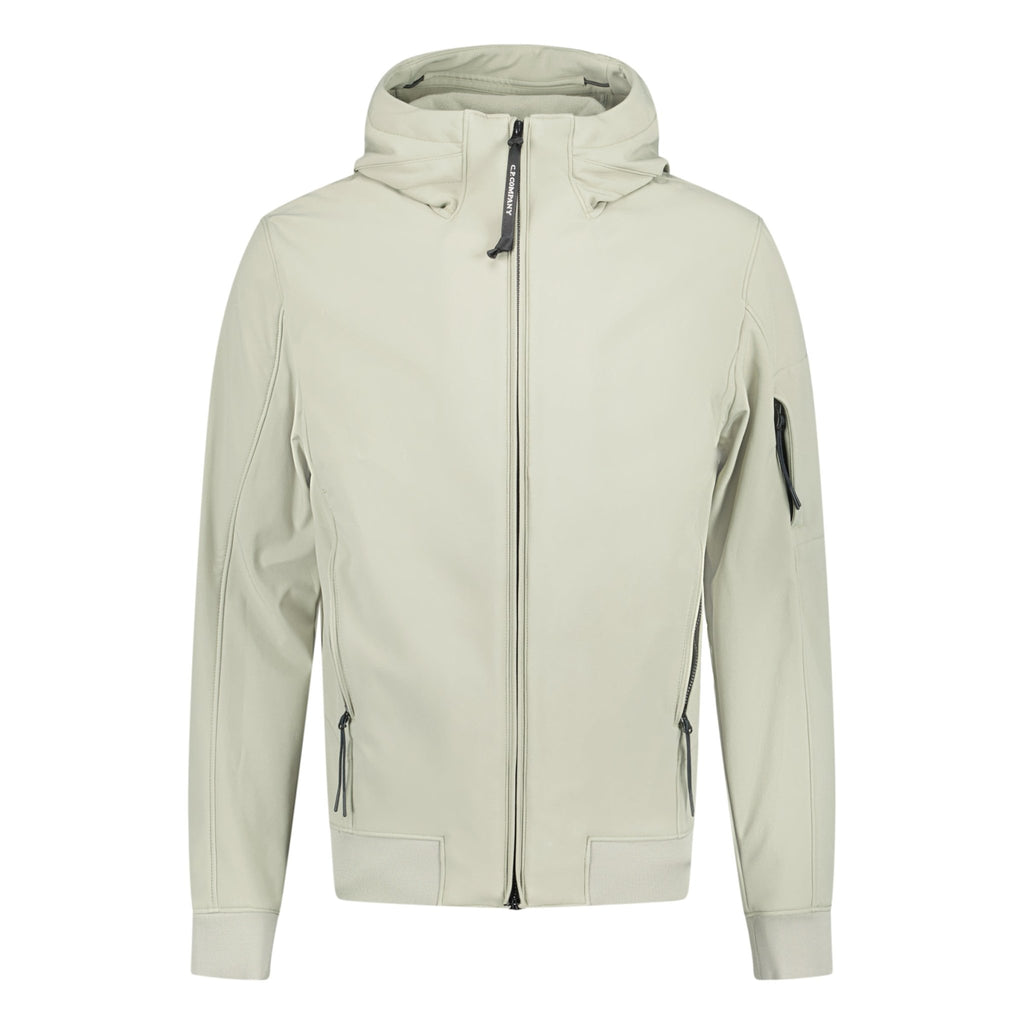 CP Company Arm Lens Shell Hooded Jacket Silver Sage - Boinclo ltd - Outlet Sale Under Retail