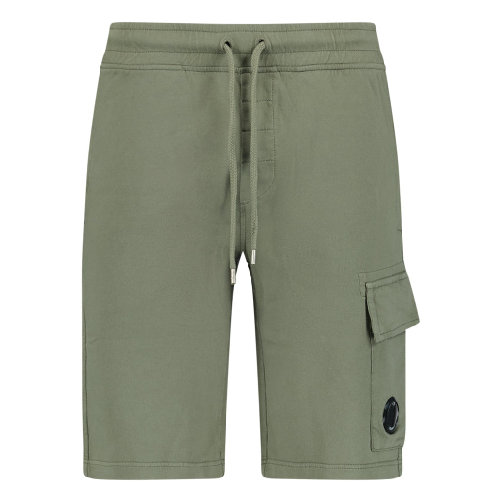 CP Company Bermuda Cotton Lens Fleece Shorts Khaki - Boinclo ltd - Outlet Sale Under Retail