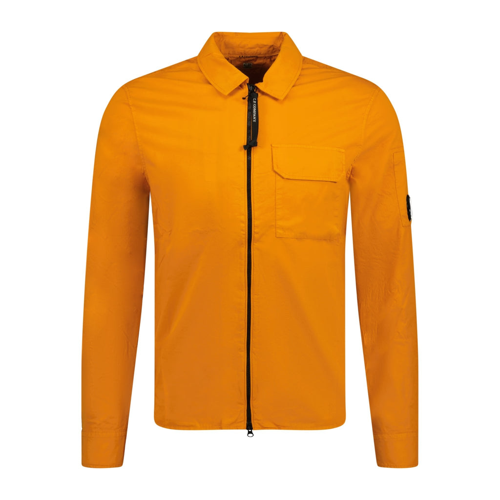 CP Company Cotton Lens Overshirt Jacket Desert Orange - Boinclo ltd - Outlet Sale Under Retail