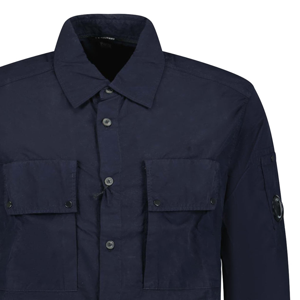 CP Company Flatt Nylon Overshirt Navy - Boinclo ltd - Outlet Sale Under Retail