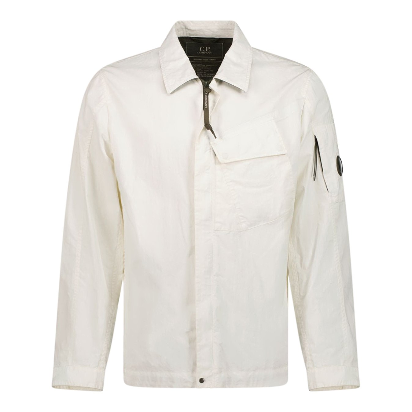 CP Company Lens 50 fili Overshirt Jacket White