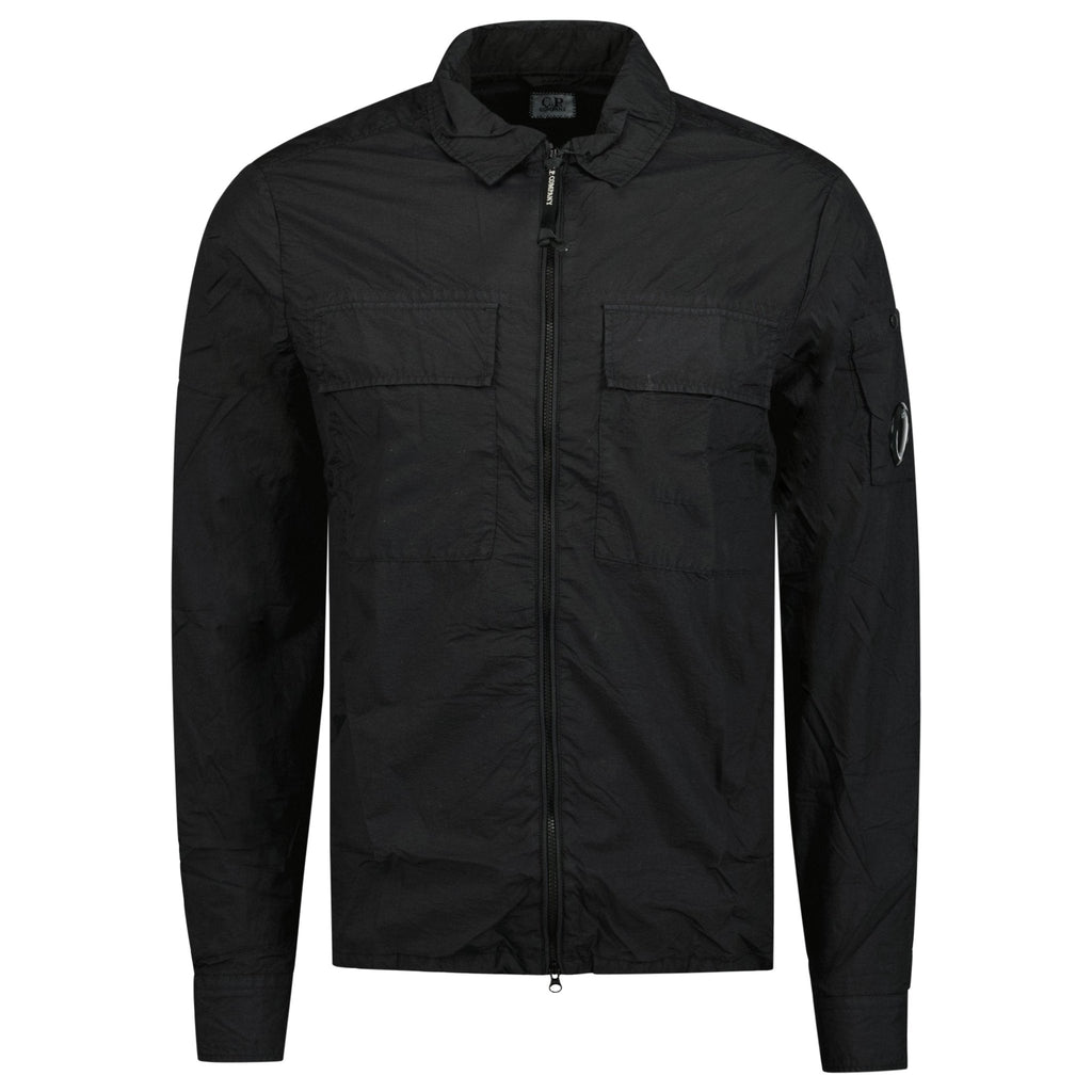CP Company Lens Chrome Overshirt Jacket Black - Boinclo ltd - Outlet Sale Under Retail