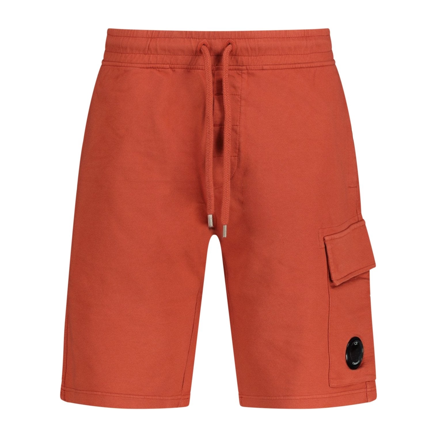 CP Company Lens Cotton Shorts Orange