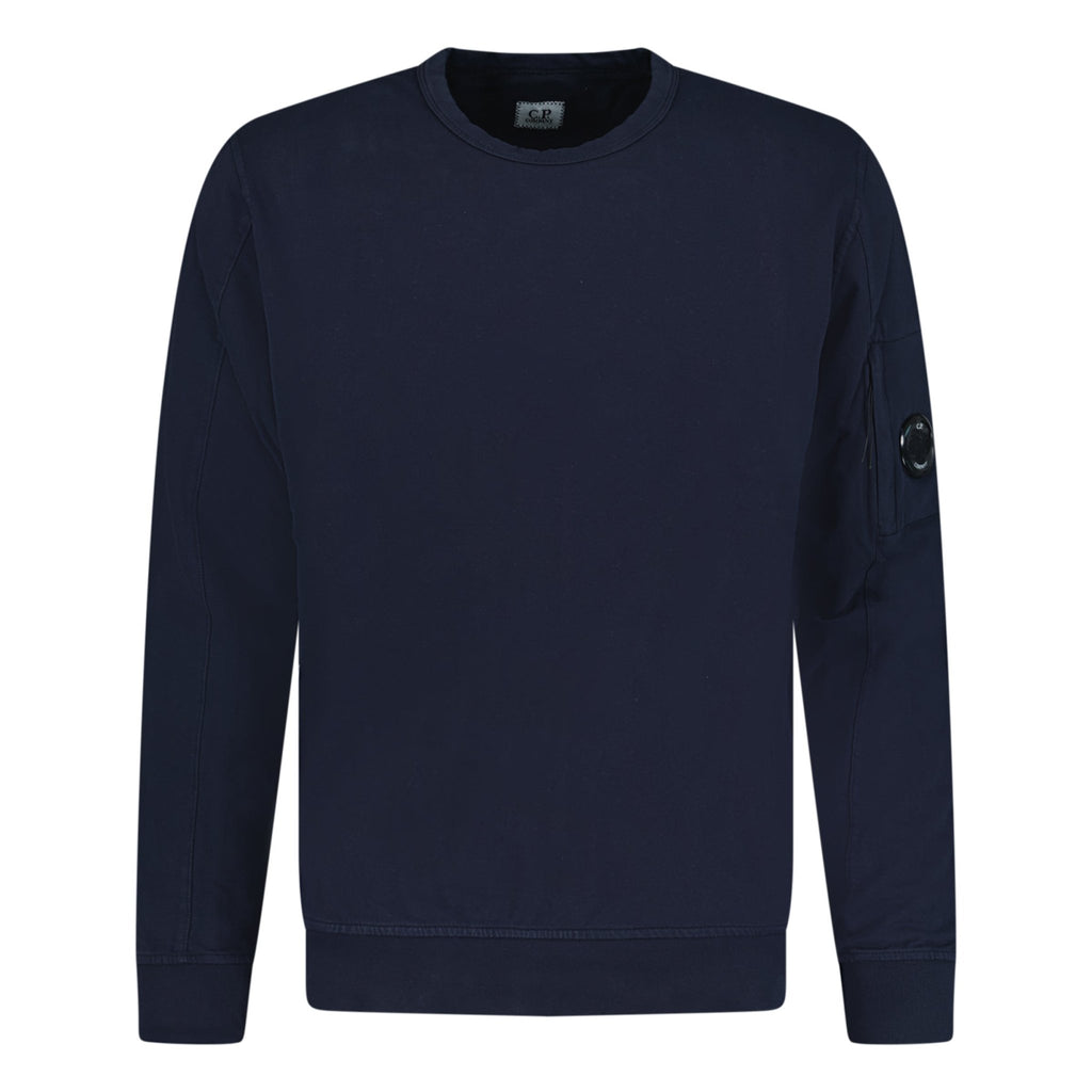 CP Company Lens Light Fleece Sweatshirt Navy - Boinclo ltd - Outlet Sale Under Retail