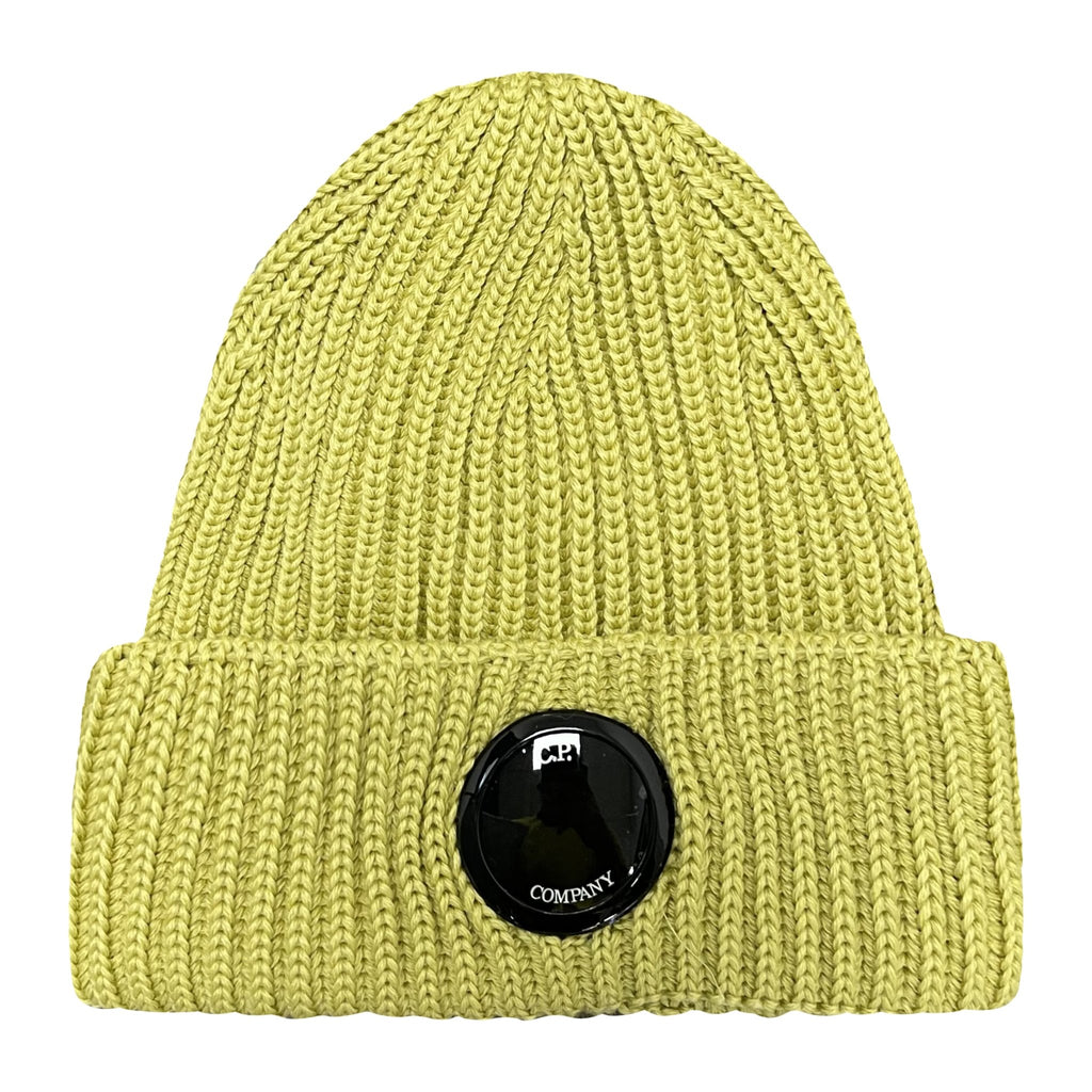 CP Company Lens Wool Beanie Yellow - Boinclo ltd - Outlet Sale Under Retail
