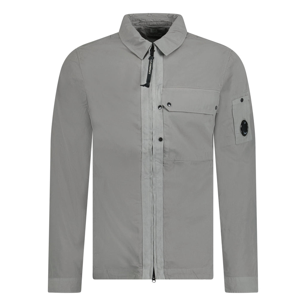 CP Company 'Popeline' Cotton Overshirt Grey - Boinclo ltd - Outlet Sale Under Retail