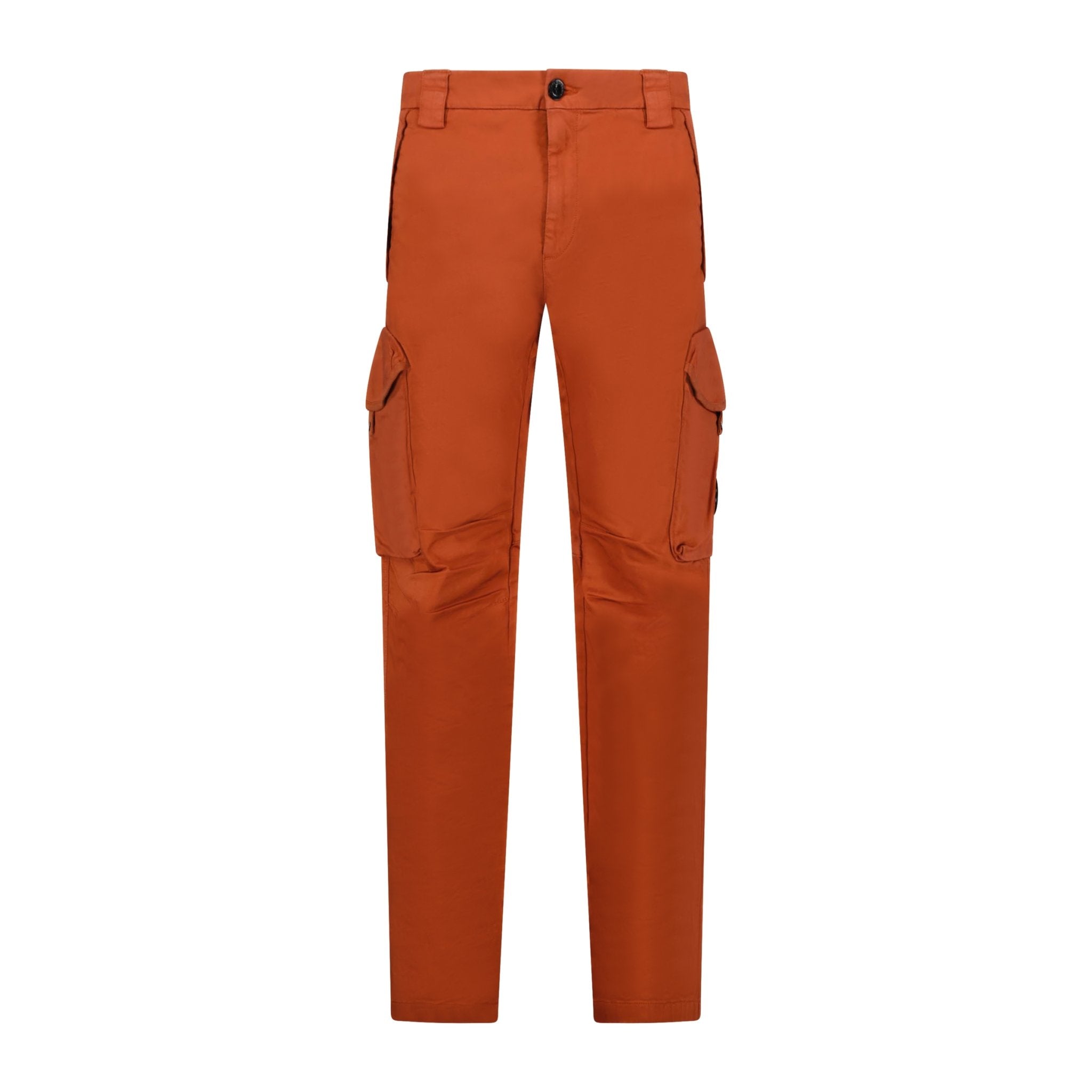 CP Company Sateen Stretch Cargo Pants Brick Red