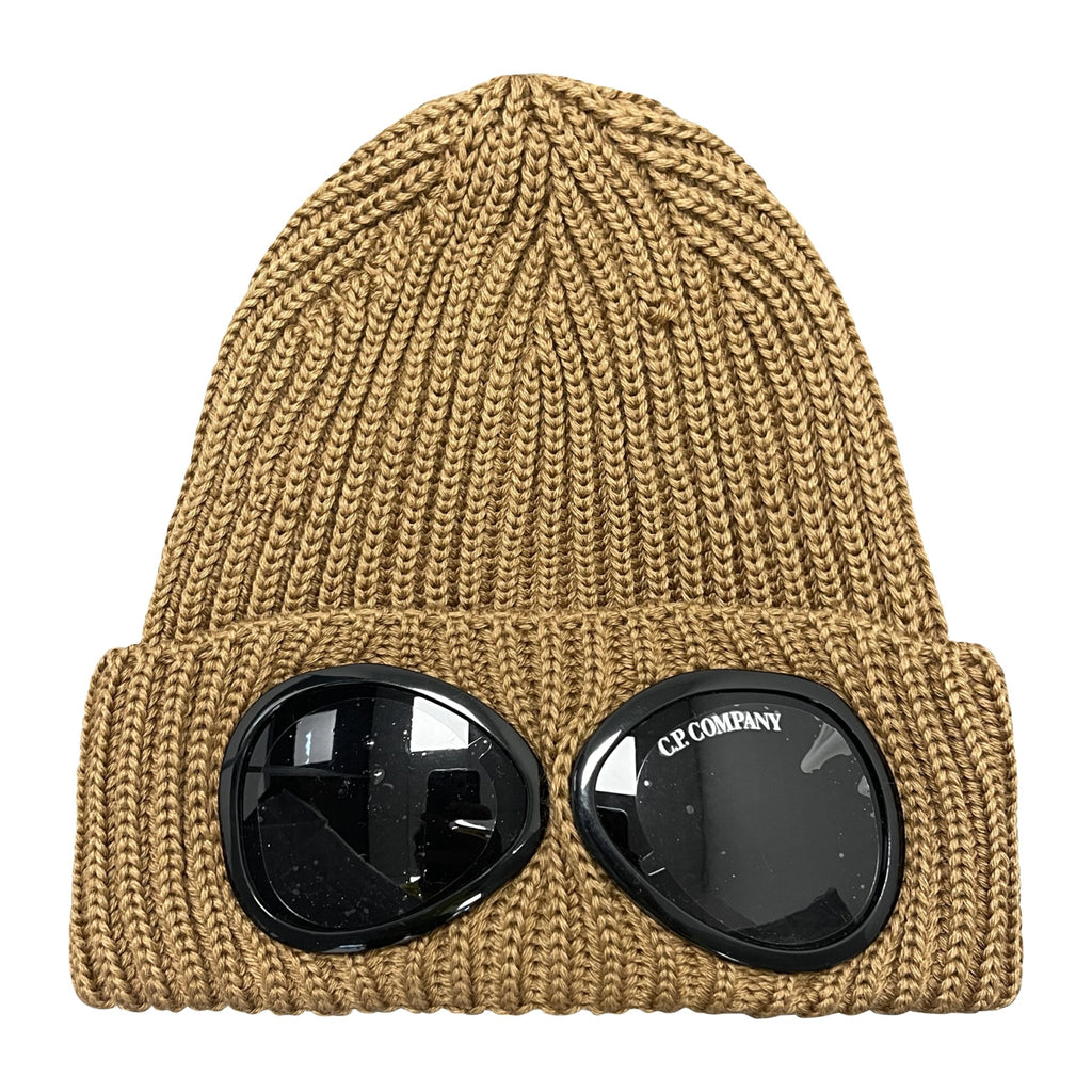 CP Company Wool Goggle Beanie Brown - Boinclo ltd - Outlet Sale Under Retail
