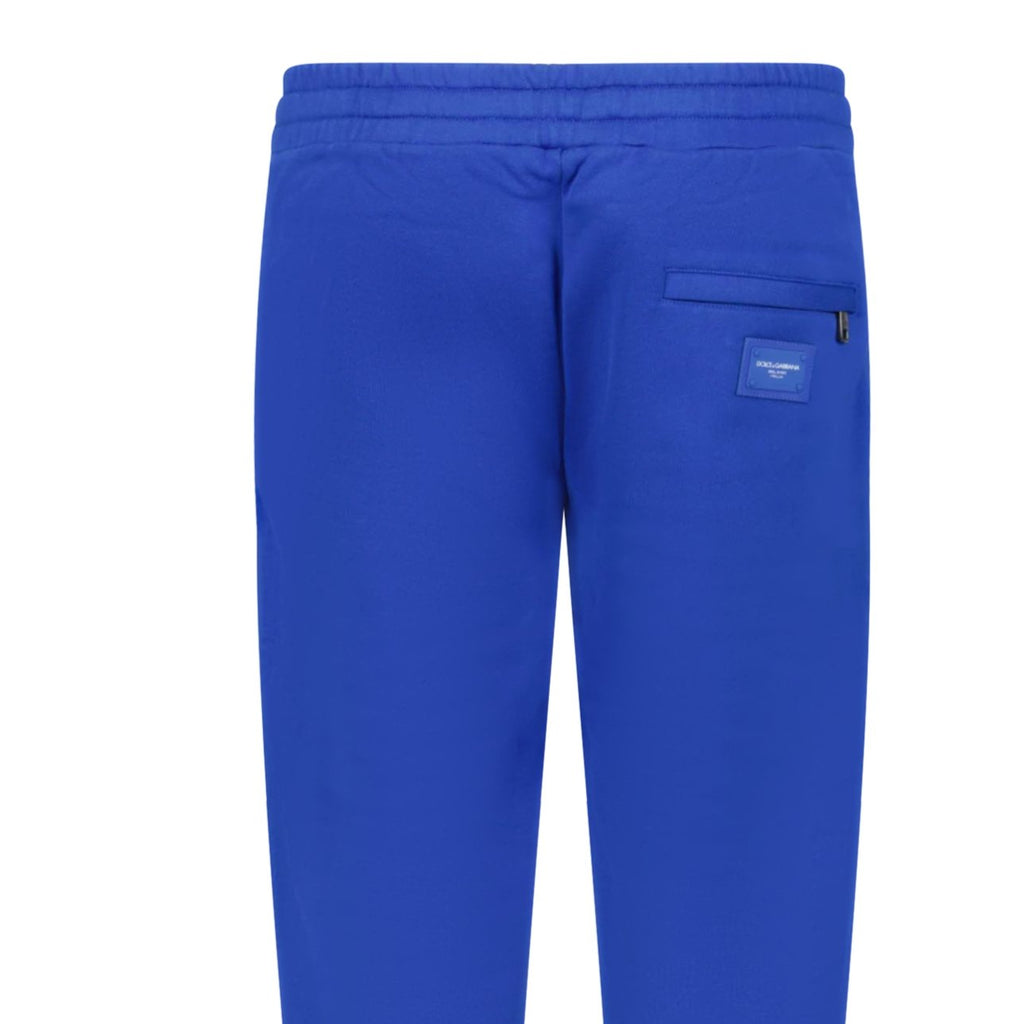 Dolce & Gabbana Logo Plaque Sweatpants Blue - Boinclo ltd - Outlet Sale Under Retail