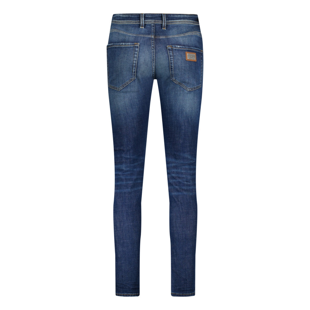 DOLCE & GABBANA Plaque Washed Look Skinny Fit Jeans - Boinclo ltd - Outlet Sale Under Retail