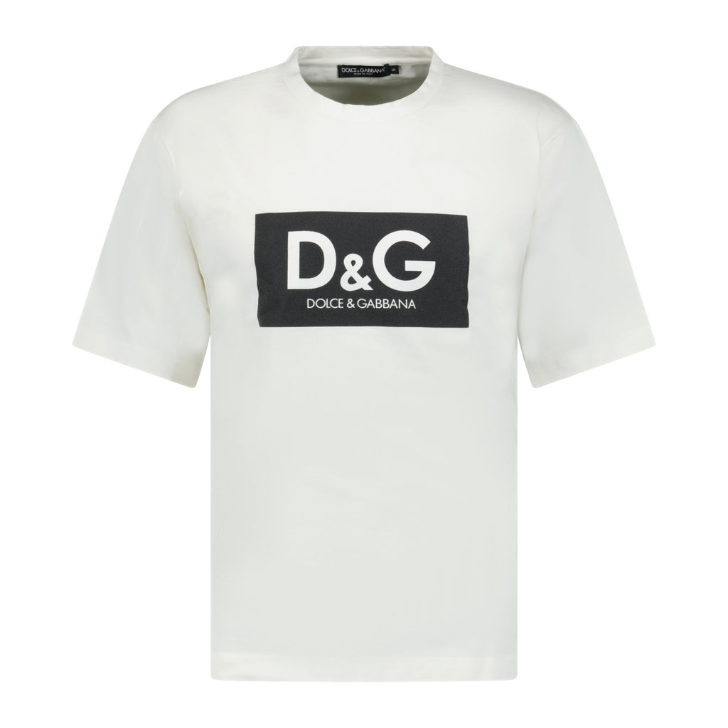 Dolce & Gabbana Writing Logo T-Shirt White - Boinclo ltd - Outlet Sale Under Retail