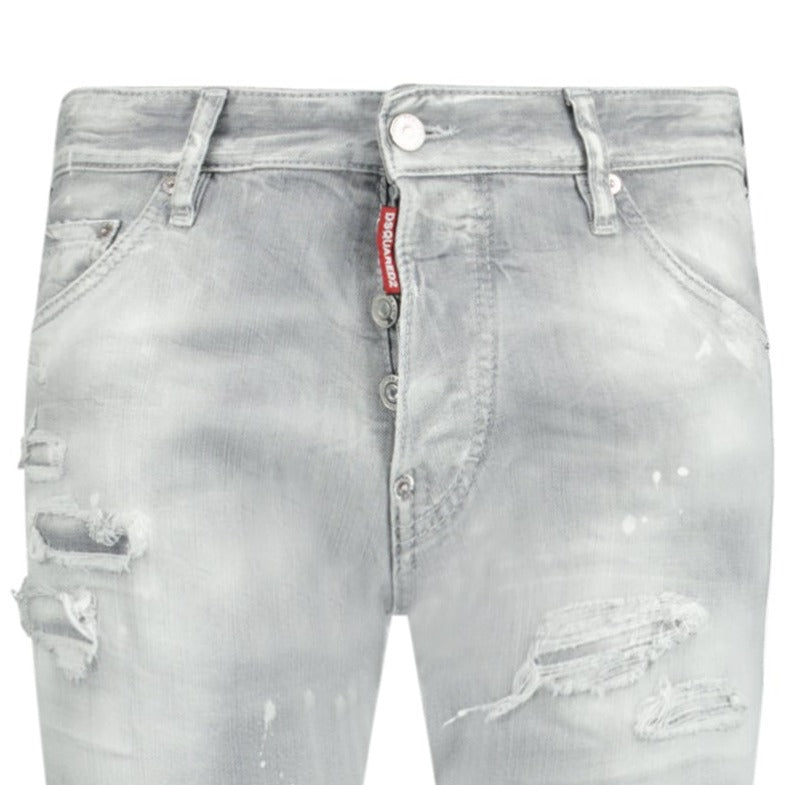 DSquared2 'Cool Guy' Paint Splatter Jeans Light Grey - Boinclo ltd - Outlet Sale Under Retail