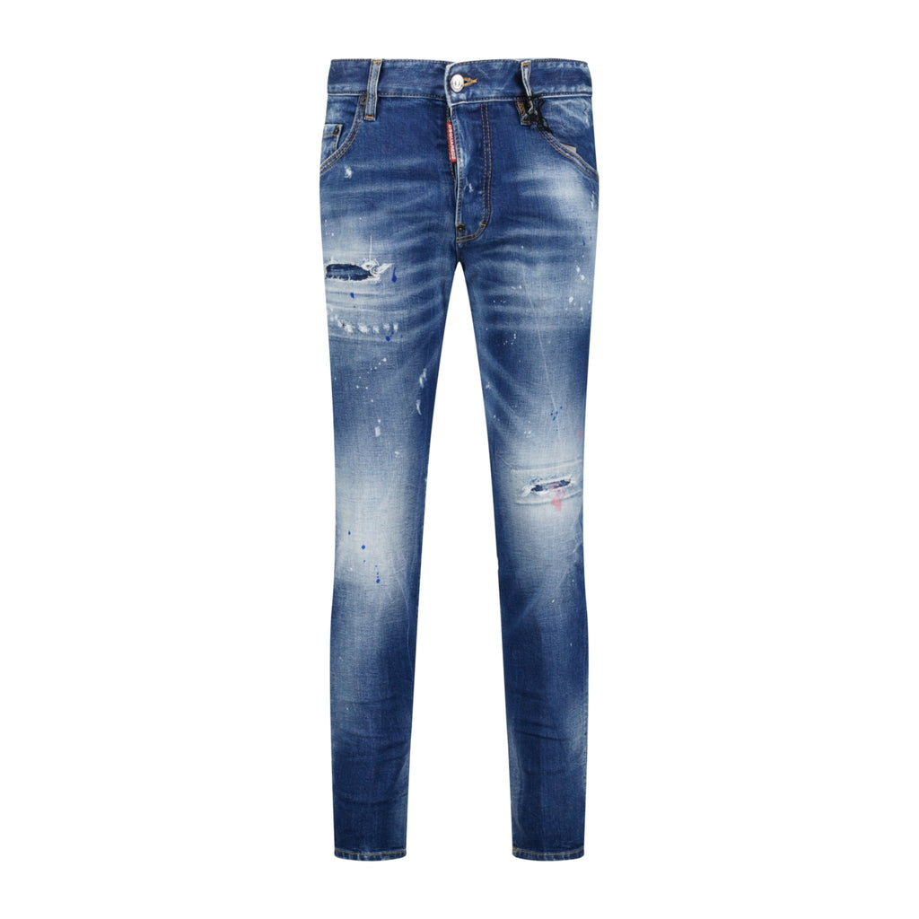 DSquared2 'Skater' Stone Wash Slim Fit Jeans Blue - Boinclo ltd - Outlet Sale Under Retail