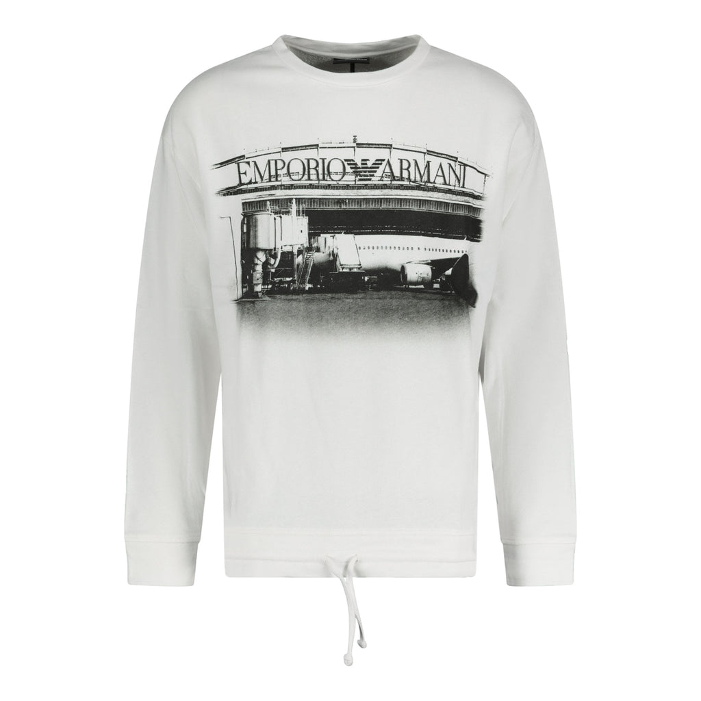 Emporio Armani Boarding Capsule Collection White Sweatshirt - Boinclo ltd - Outlet Sale Under Retail