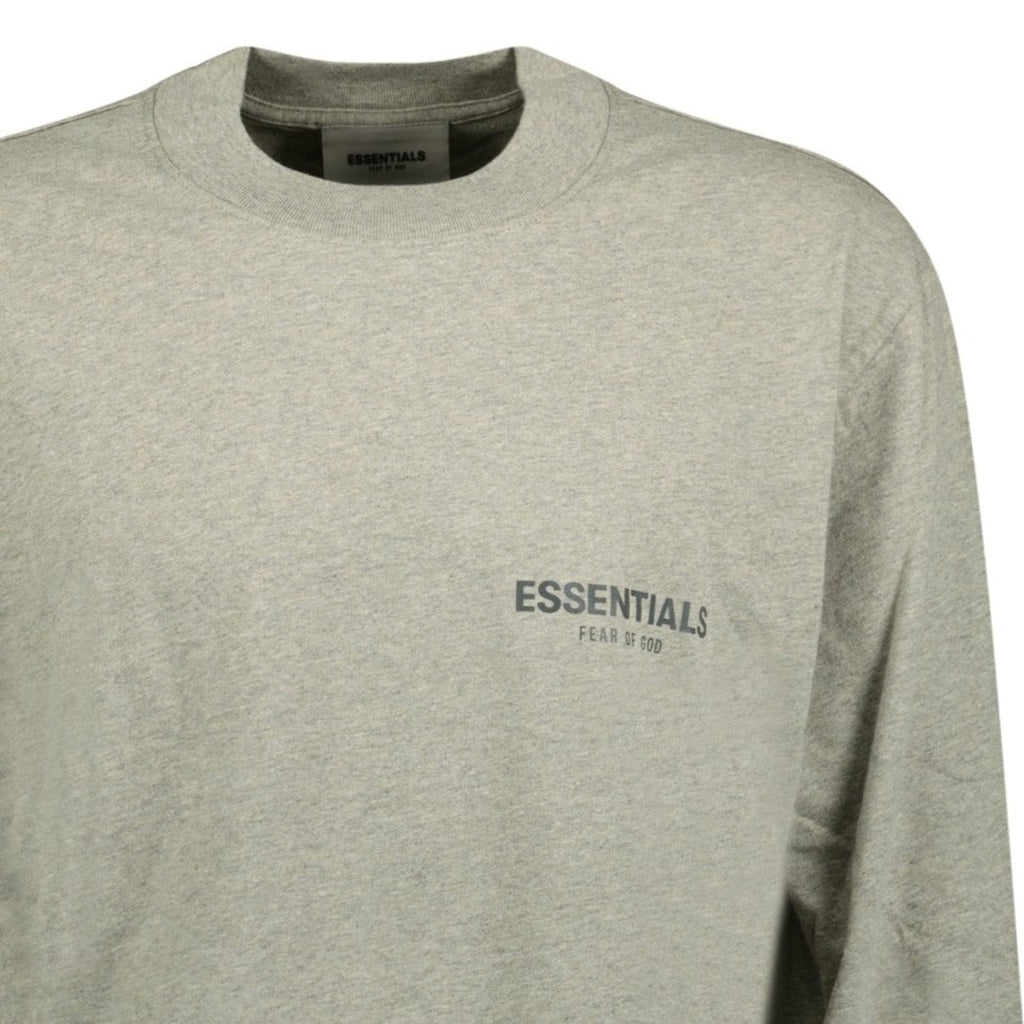 Essentials X Fear of God Long Sleeve T-Shirt Heather Oat (Grey) - Boinclo ltd - Outlet Sale Under Retail