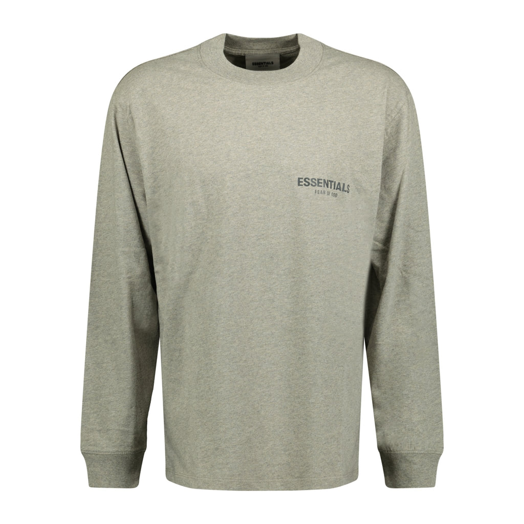 Essentials X Fear of God Long Sleeve T-Shirt Heather Oat (Grey) - Boinclo ltd - Outlet Sale Under Retail