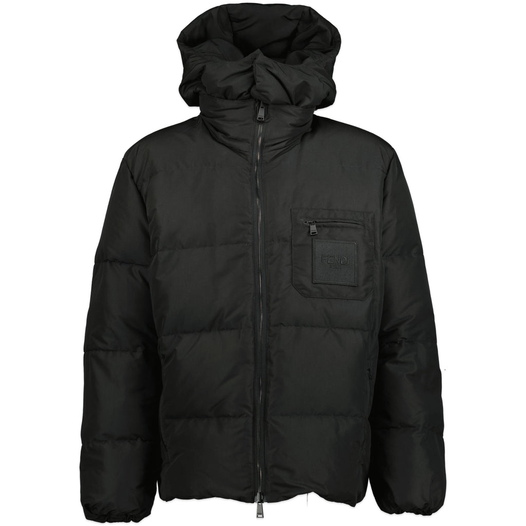 Fendi FF Reversible Puffer Down Jacket Black - Boinclo ltd - Outlet Sale Under Retail
