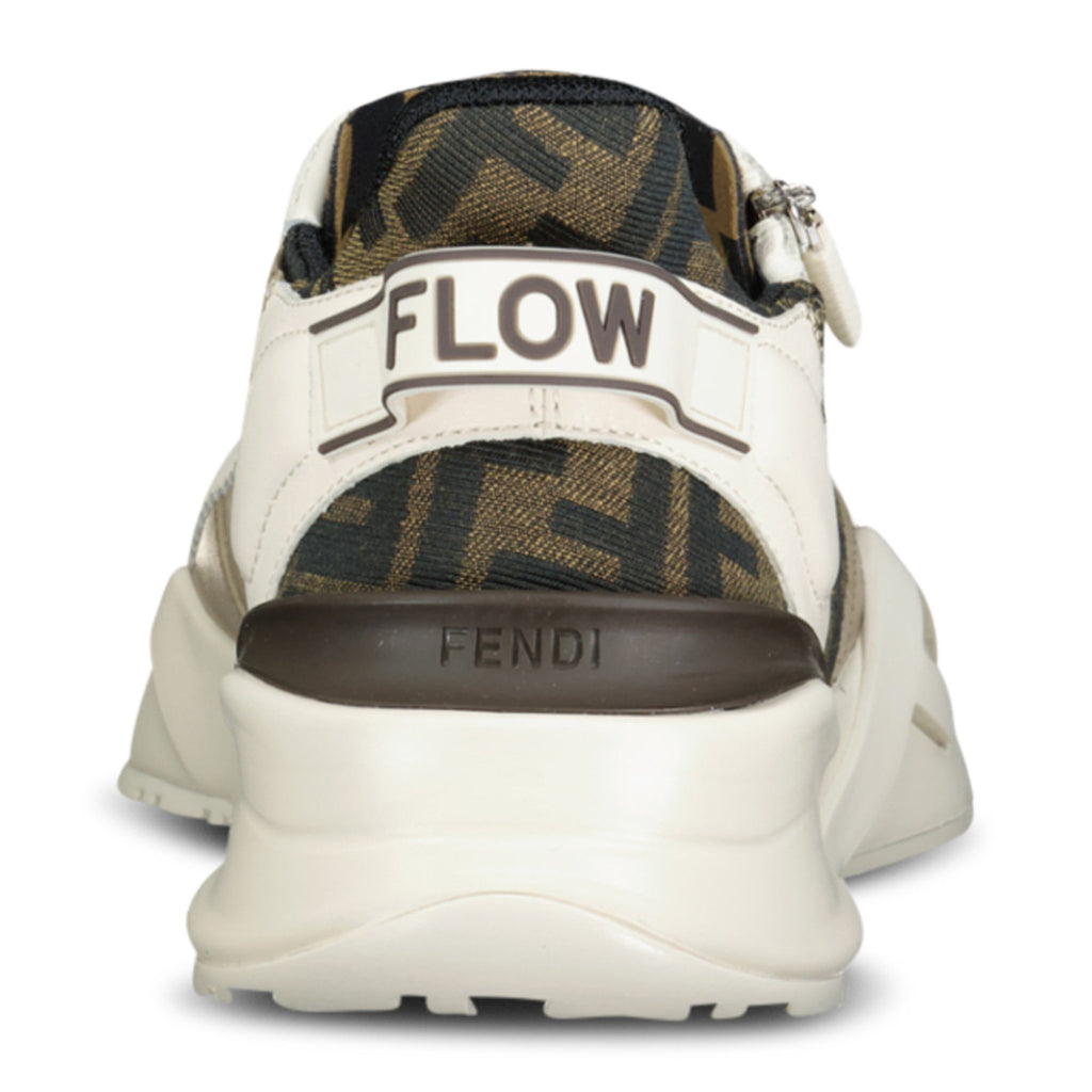 Fendi Flow Vitello+Tess Sneaker Brown - Boinclo ltd - Outlet Sale Under Retail