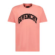 Givenchy Logo Embroidery Logo T-Shirt Coral Pink - Boinclo ltd - Outlet Sale Under Retail