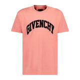 Givenchy Logo Embroidery Logo T-Shirt Coral Pink - Boinclo ltd - Outlet Sale Under Retail