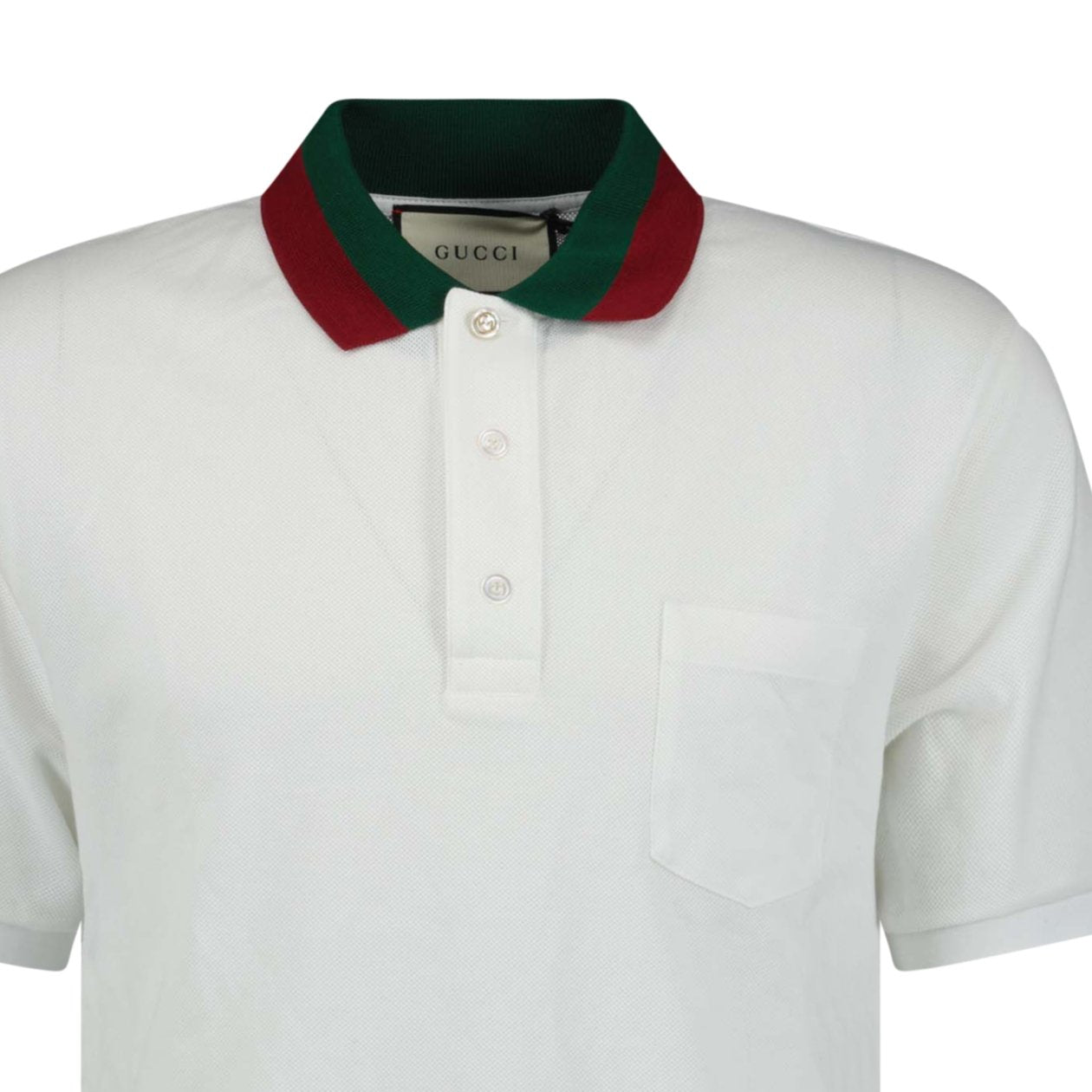 Gucci Contrast Collar PoloShirt White Boinclo ltd Outlet Sale