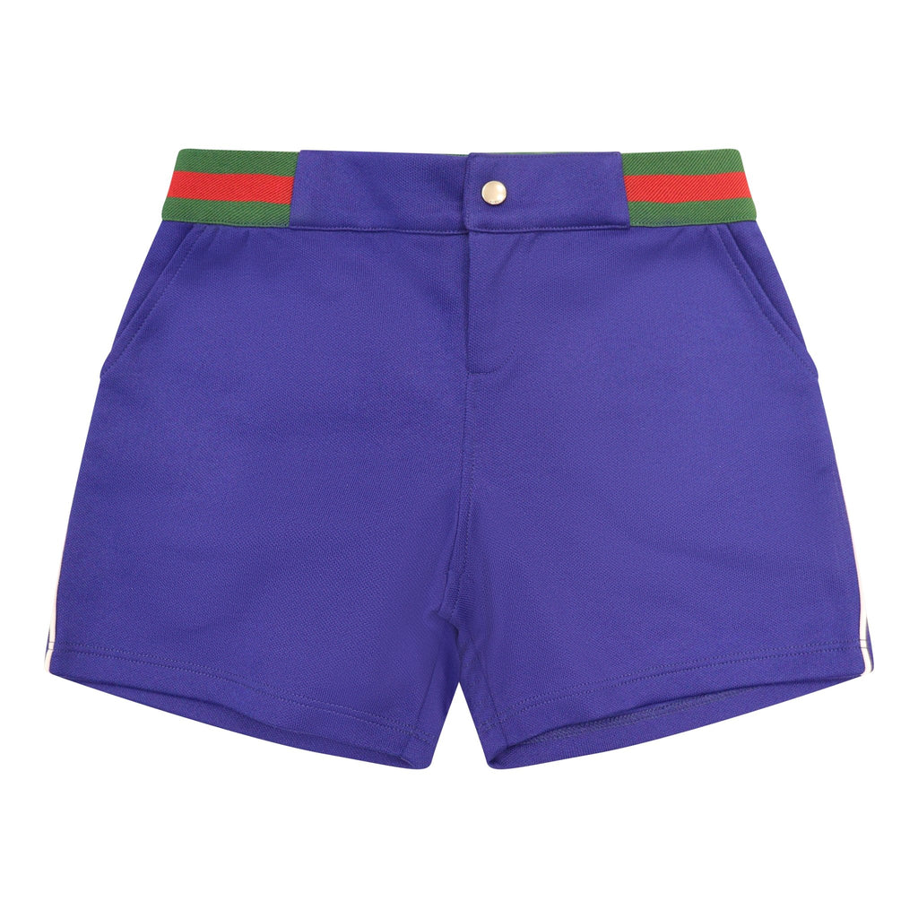 (Kids) Gucci Striped Waist Shorts Blue - Boinclo ltd - Outlet Sale Under Retail
