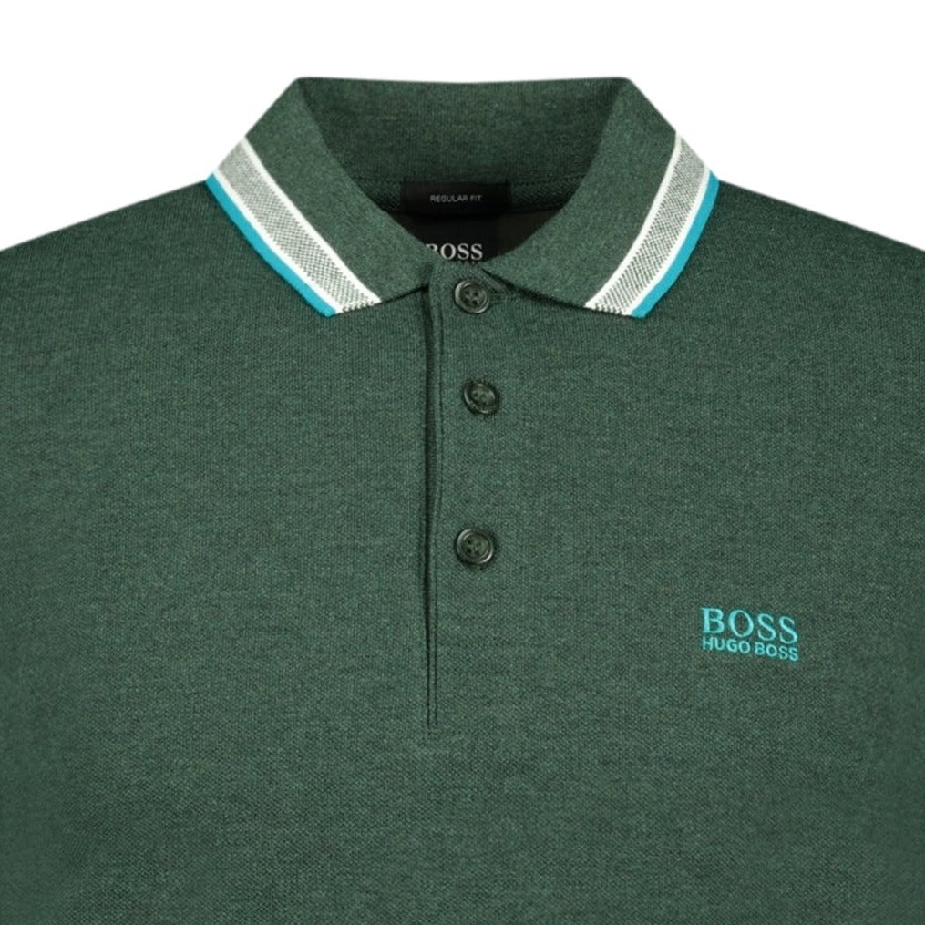 Hugo Boss Open Polo-Shirt Green - Boinclo ltd - Outlet Sale Under Retail