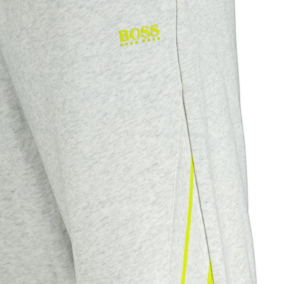 Hugo Boss Yellow Logo Track Pants Grey - Boinclo ltd - Outlet Sale Under Retail