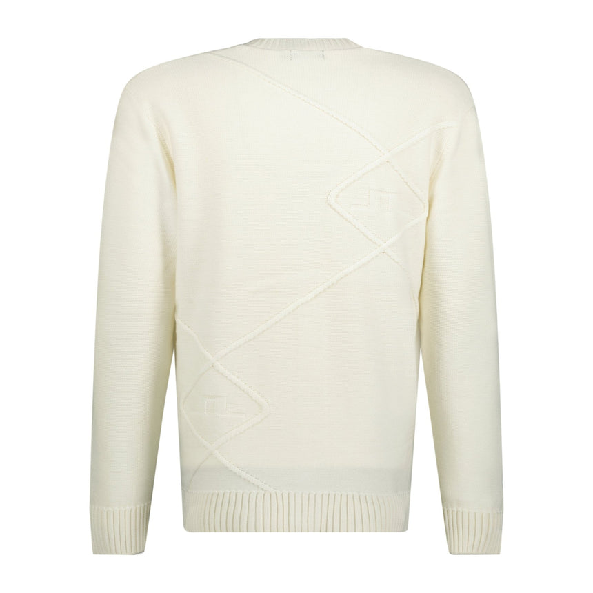 J.Lindeberg Clarke Knitted Golf Cardigan - White - Boinclo ltd - Outlet Sale Under Retail