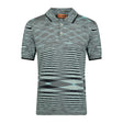 Missoni 3 Button Up Short Sleeve Polo Shirt Mixed Light Blue - Boinclo ltd - Outlet Sale Under Retail
