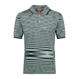 Missoni 3 Button Up Short Sleeve Polo Shirt Mixed Light Blue - Boinclo ltd - Outlet Sale Under Retail