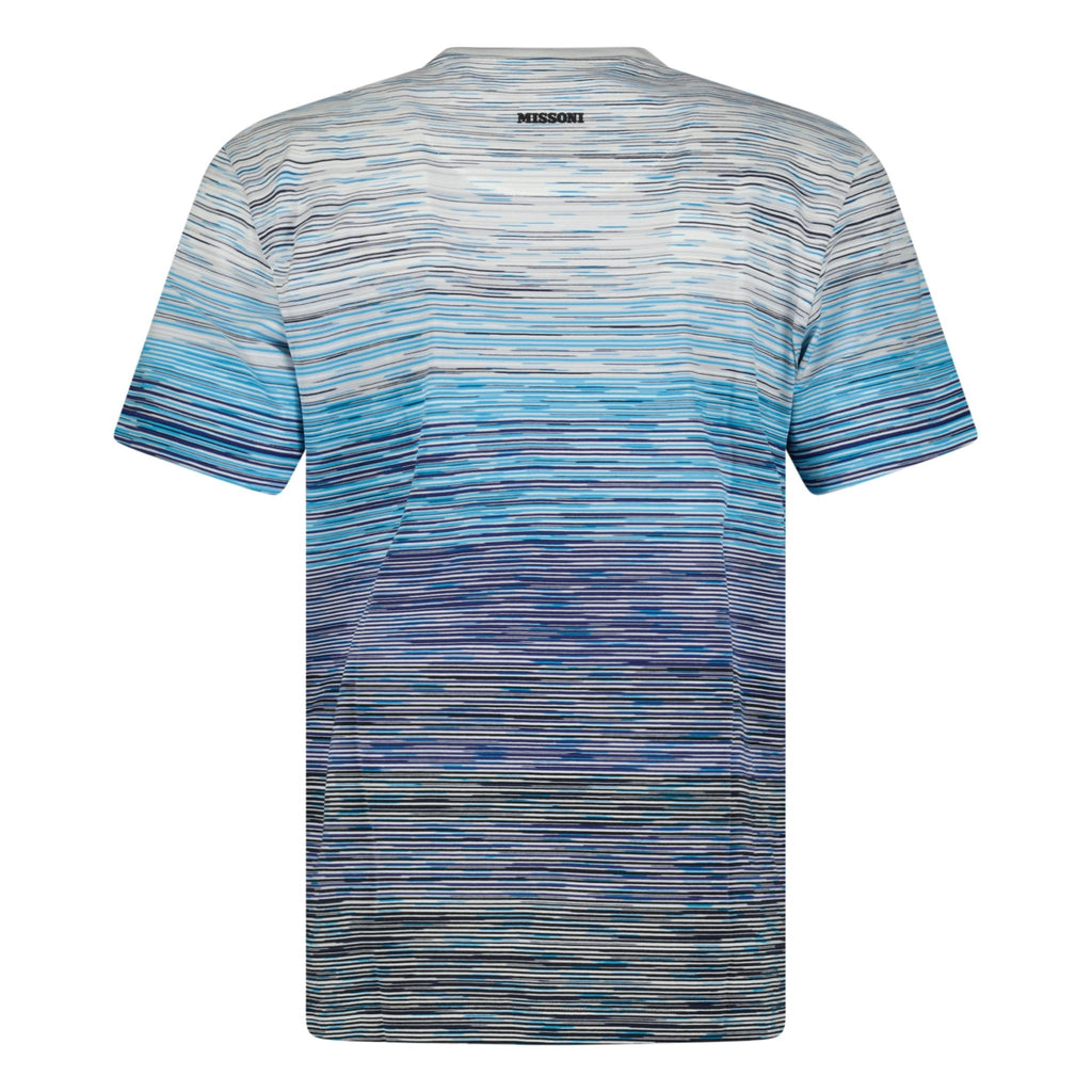 Missoni Crew Neck Stripe T-Shirt Navy & Light Blue - Boinclo ltd - Outlet Sale Under Retail