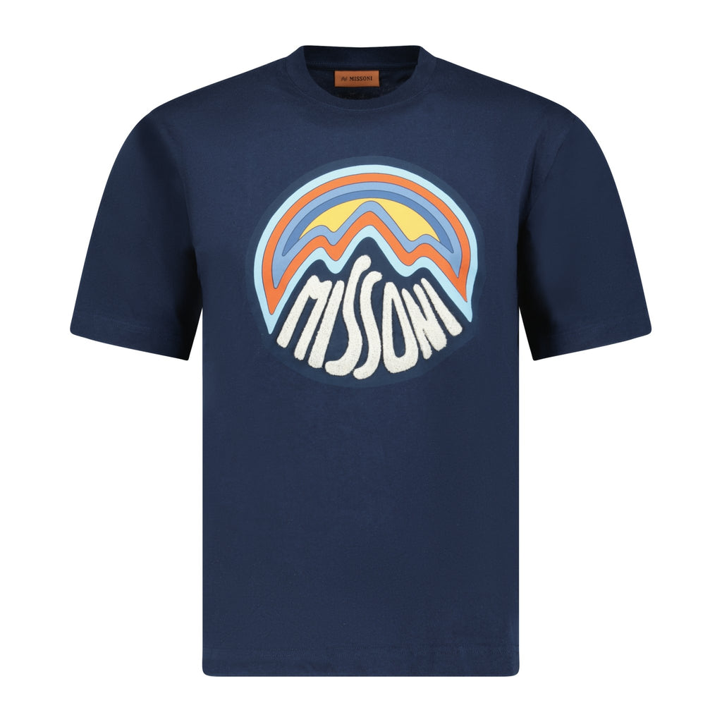 Missoni Logo Print T-Shirt Navy - Boinclo ltd - Outlet Sale Under Retail