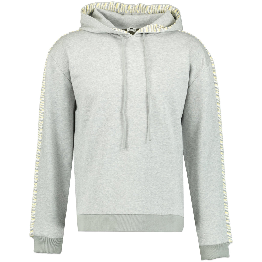 Missoni Zigzag Patterned Arm Hooded Sweatshirt Grey - Boinclo ltd - Outlet Sale Under Retail