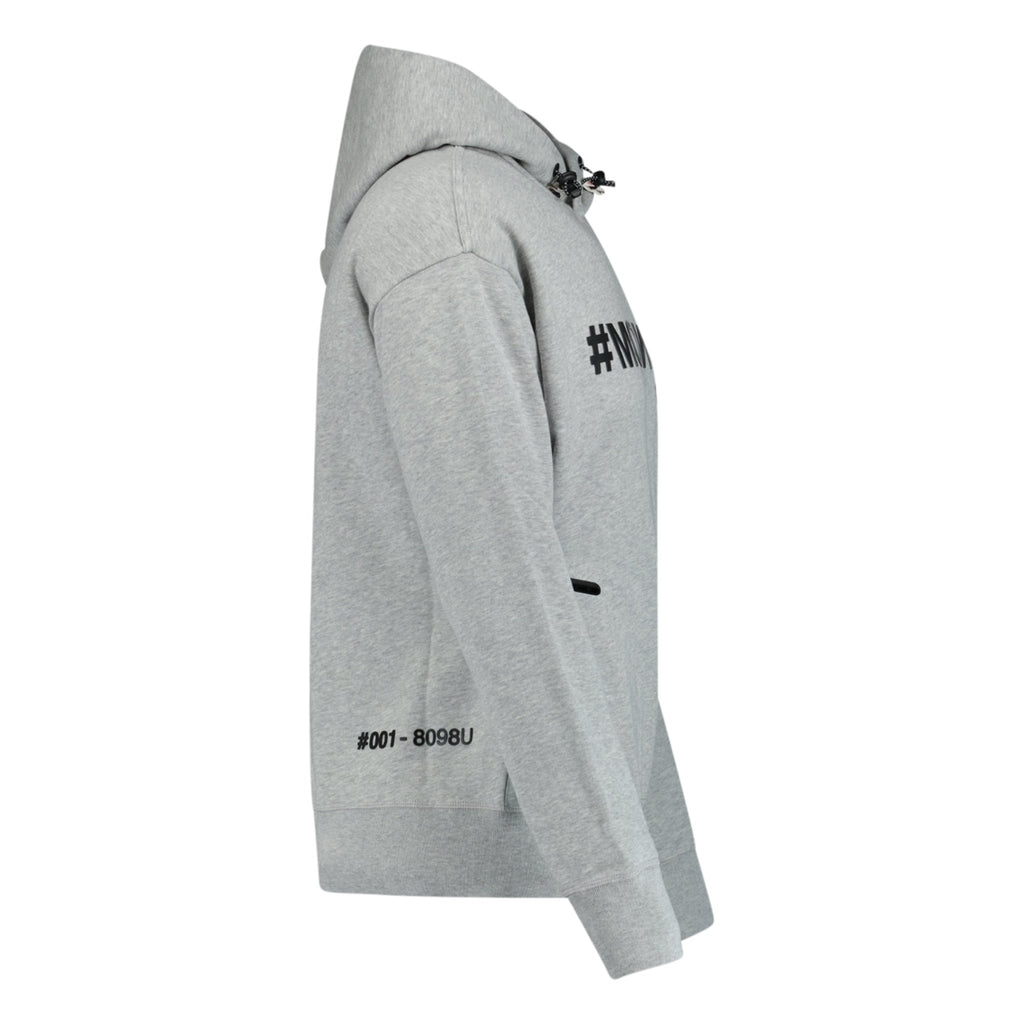 Moncler Grenoble Writing Logo Hooded Sweatshirt Grey - Boinclo ltd - Outlet Sale Under Retail
