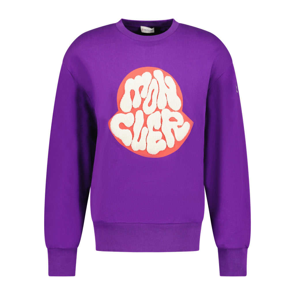 Moncler 'Melt' Logo Sweatshirt Purple - Boinclo ltd - Outlet Sale Under Retail