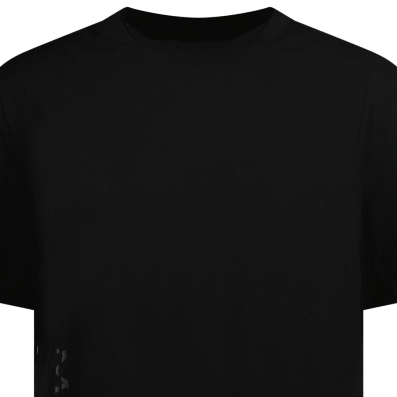 Moncler Side Reflective Writing Logo T Shirt Black Outlet Sale Always Under Retail Boinclo