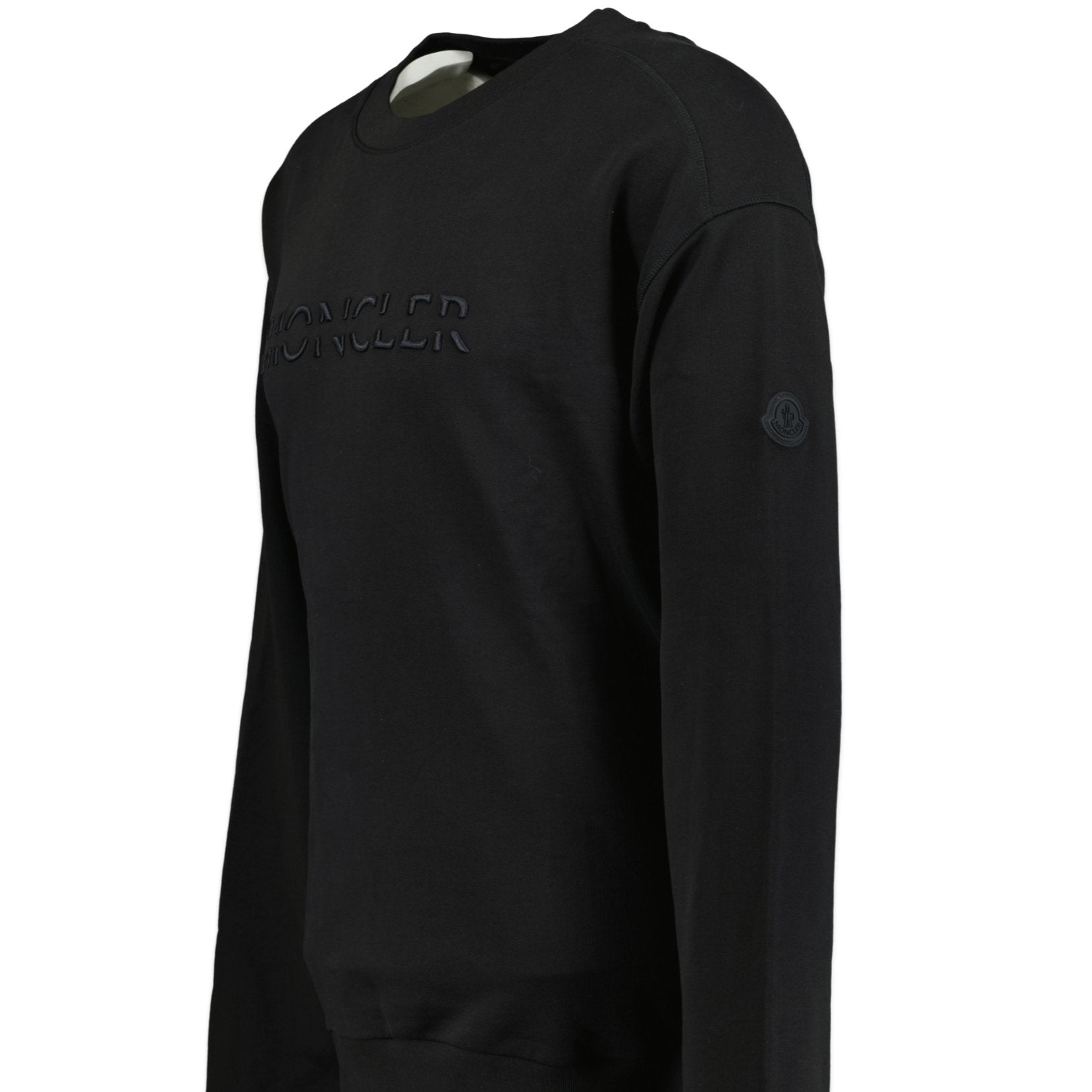 moncler black crew neck