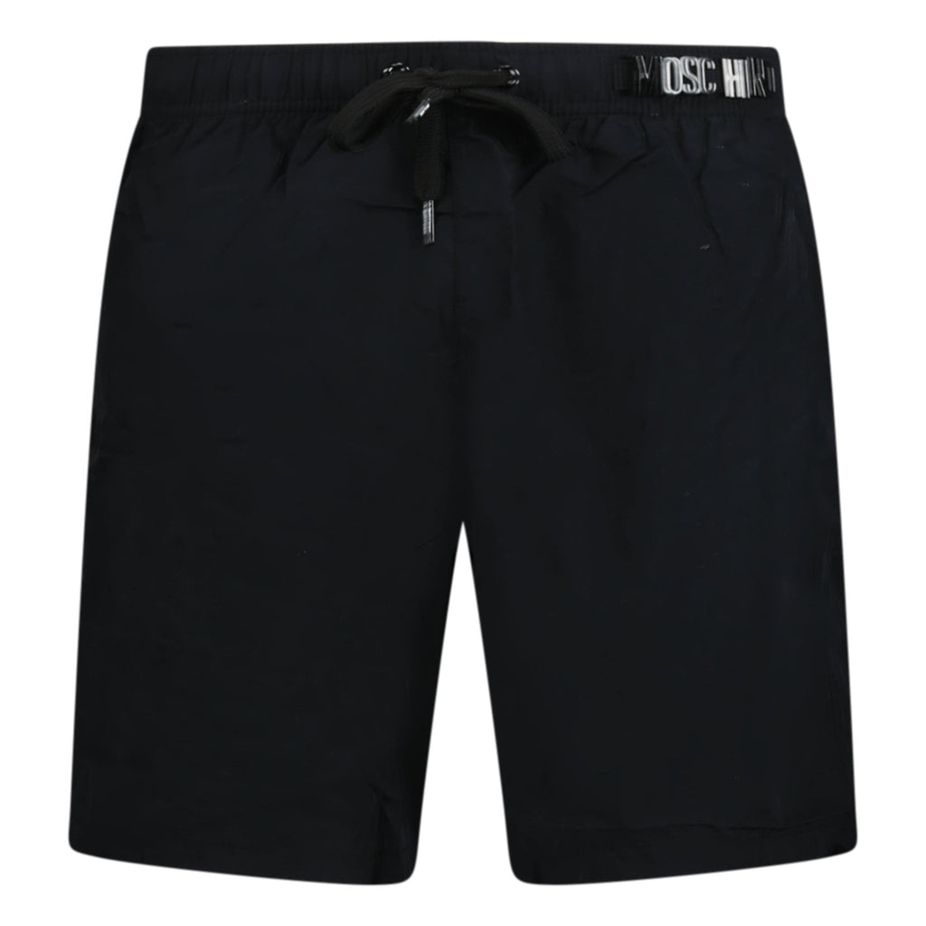 Moschino Short Metal Logo Swim Shorts Black - Boinclo ltd - Outlet Sale Under Retail