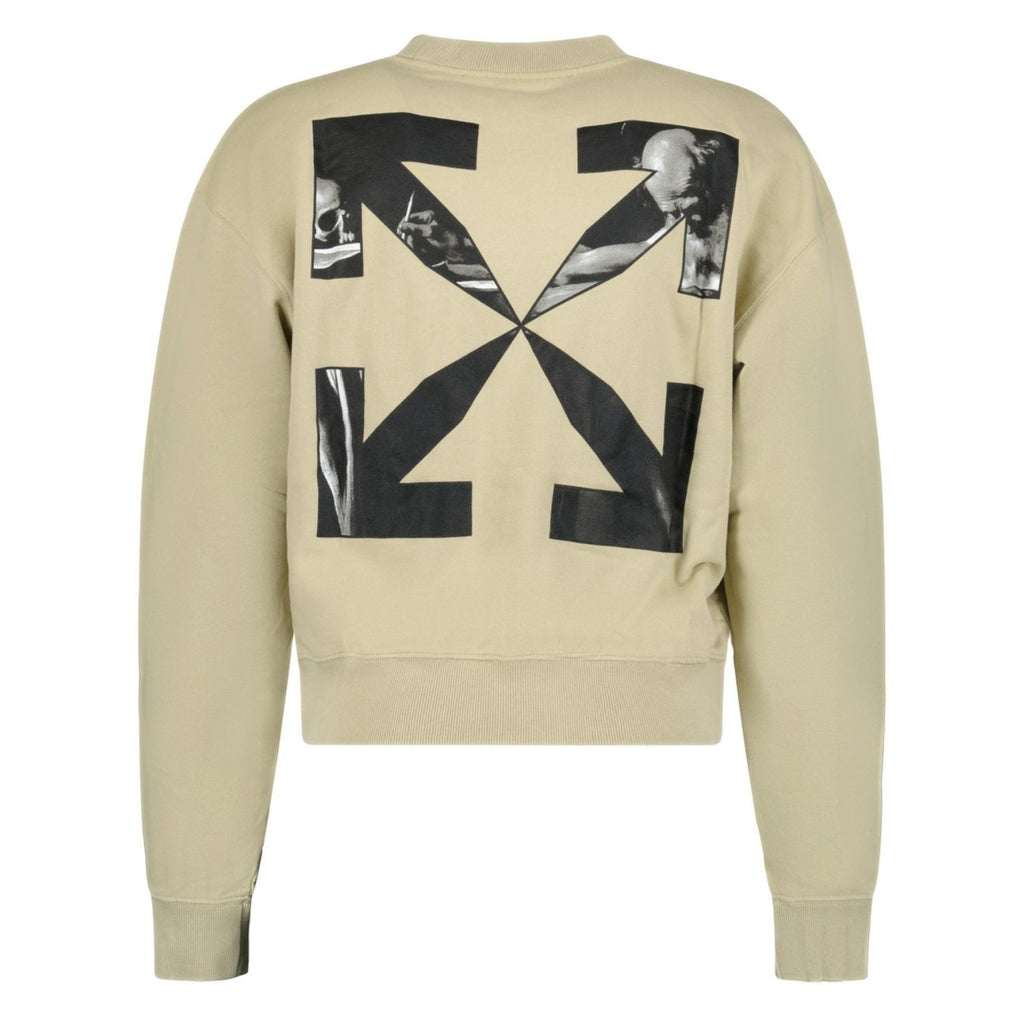 Off-White Caravaggio Arrow Sweatshirt Sand - Boinclo ltd - Outlet Sale Under Retail