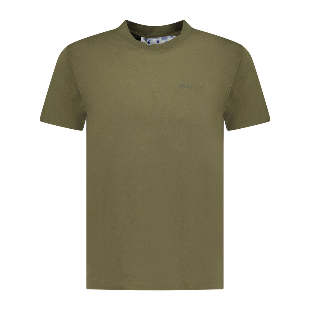 Off-White Diagonal Logo T-shirt Green - Boinclo ltd - Outlet Sale Under Retail
