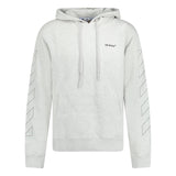 Off-White Diagonal Outline Hooded Sweatshirt Grey - Boinclo ltd - Outlet Sale Under Retail