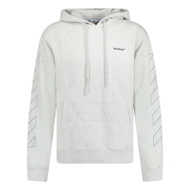 Off-White Diagonal Outline Hooded Sweatshirt Grey - Boinclo ltd - Outlet Sale Under Retail