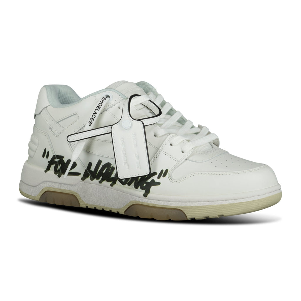 OFF-WHITE 'For Walking' Out Of Office Low-Top Leather Trainers White & - Boinclo ltd - Outlet Sale Under Retail