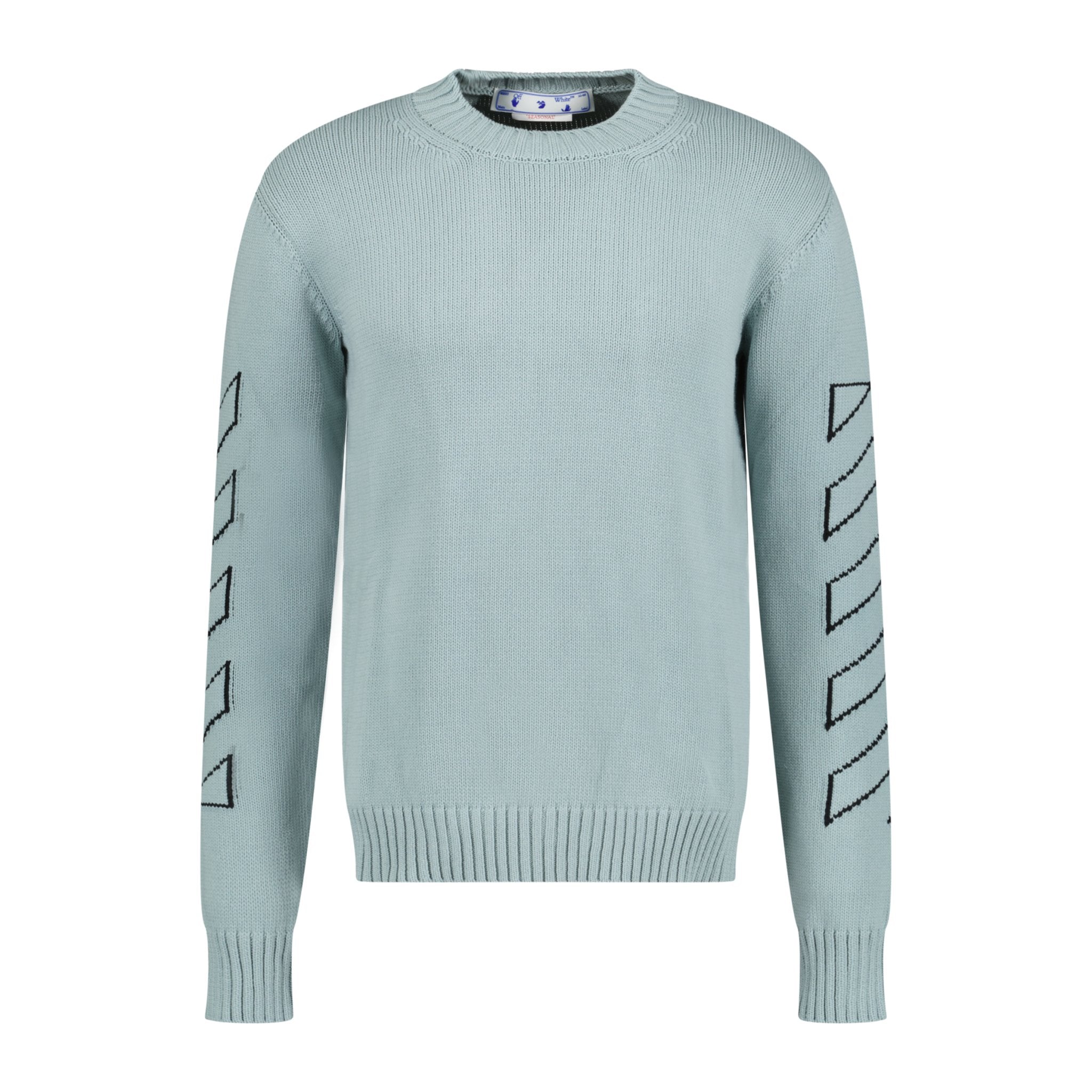 Off white blue jumper Clearance