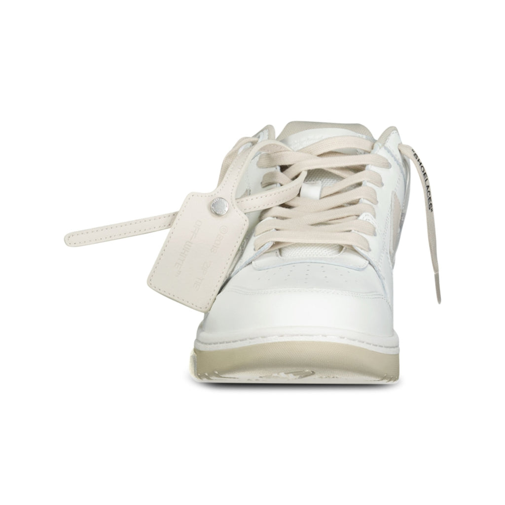 Off-White Out Of Office Calf Leather Trainer White & Beige - Boinclo ltd - Outlet Sale Under Retail