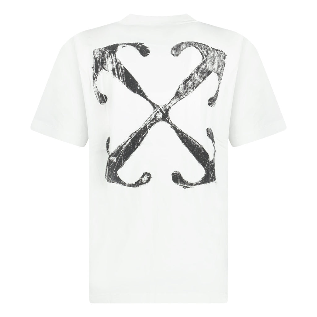 Off-White Scratch Arrow Slim T-Shirt White - Boinclo ltd - Outlet Sale Under Retail