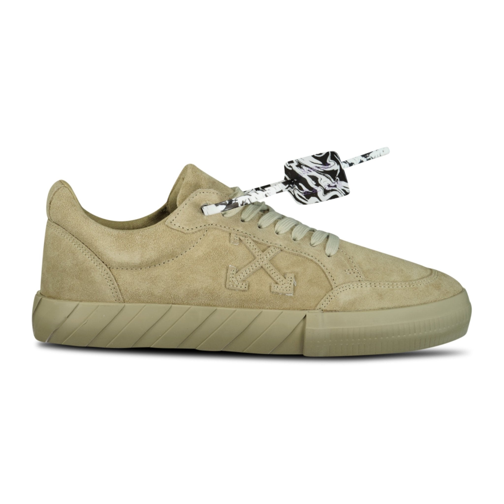 Off-White Vulcanized Low Top Trainers Beige