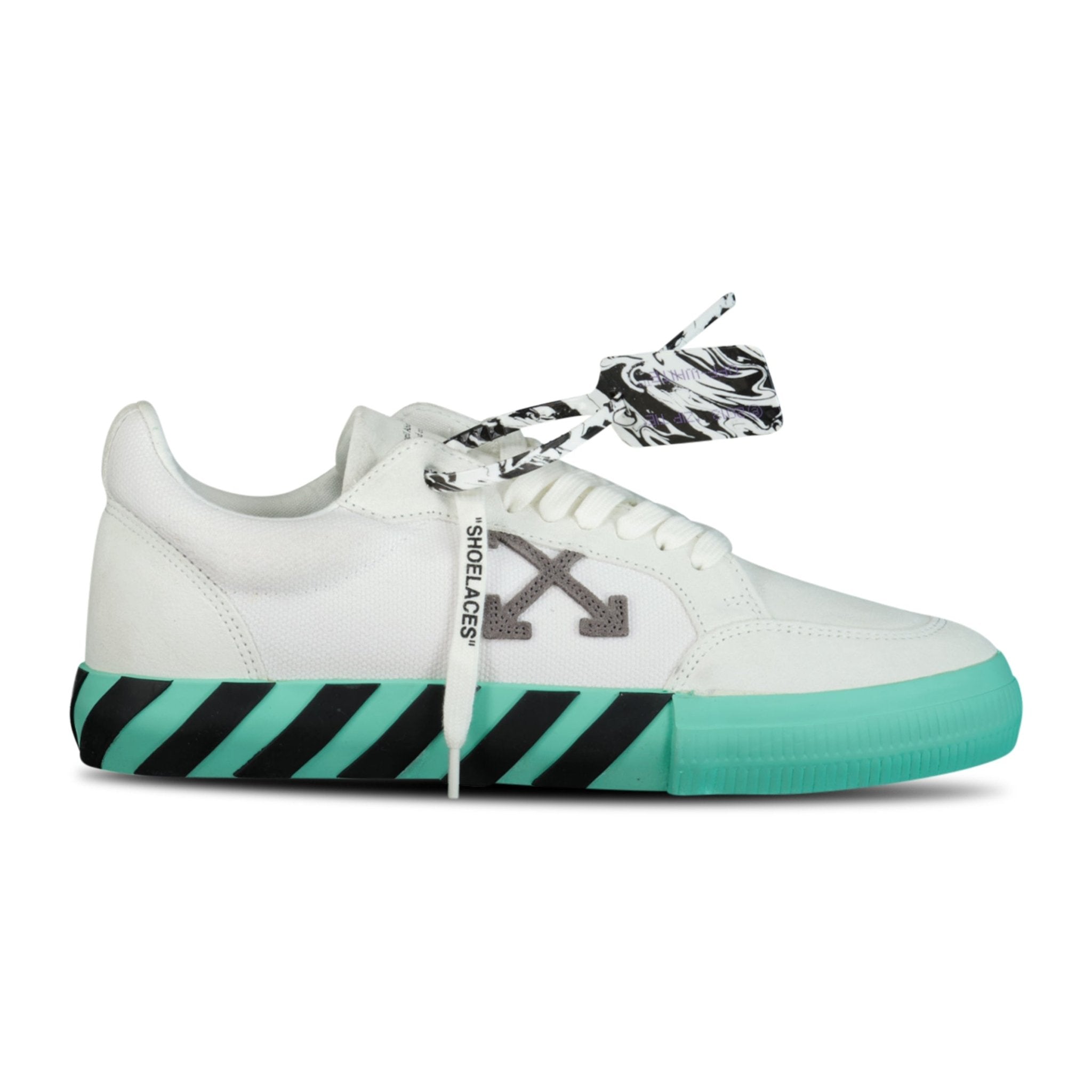 Off-White Vulcanized Low Top Trainers White & Grey