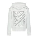 OFF-WHITE Wave Diag Hoodie Sweatshirt White - Boinclo ltd - Outlet Sale Under Retail